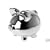 Large Silver Bling Piggy Bank