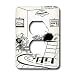 Londons Times Funny Bugs and Slugs Cartoons - Fly In Therapy Getting In Touch With Inner Maggot - Light Switch Covers - 2 plug outlet cover