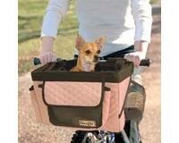 Pink/Grey Pet Bicycle Basket