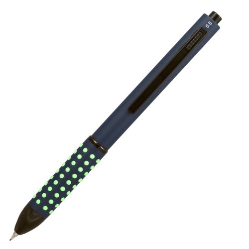 Yafa Quad-Point 4-Function Pen, 1.0 mm, Medium Point, Blue/Green Barrel, Assorted Ink
