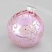 BLUSH GLITTER GLASS BALLS - 80MM BLUSH GLITTER GLASS BALLS 4PC., Quantity of 2 pc,