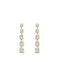 Diamond Journey Earrings 14K Yellow Gold - 2.00 CT Diamonds
