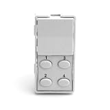 Simply Automated ZS25O-W Custom Series Single-Rocker with Oval 4-Button Faceplate, White