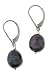 Sterling Silver Freshwater Baroque Black Pearl Earrings