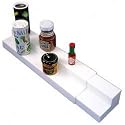 Spice Rack - Expand-A-Shelf - 2 Tier Model (White) (2"h x 12" - 23"w x 3.25"d)