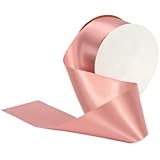 Offray Double Face Satin Craft Ribbon, 2-1/4-Inch Wide by 10-Yard Spool, Rosewater