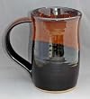 Black and Red 26 Ounce Beer Tankard