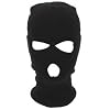 Balaclava STURMHAUBE Sturmmaske 3 Loch schwarz