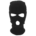 Balaclava STURMHAUBE Sturmmaske 3 Loch schwarz