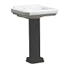 Danze DC026018WH 24-Inch Circtangular China Pedestal Lavatory Basin, White
