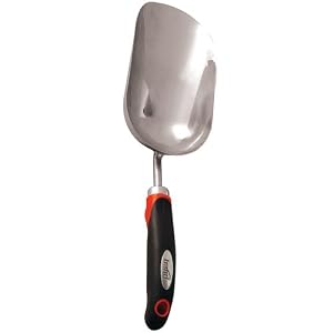 Bond 1906 Stainless Steel Series Extra Large Soil Scoop with Gel Grip Handle
