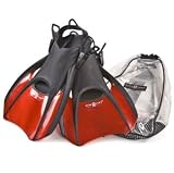 US Divers Trek travel snorkeling fin: Short bladed compact adjustable fins
