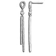 14K White Gold Diamond Earrings