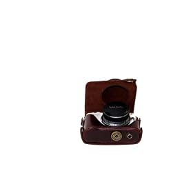 AST New Camera Case for Panasonic Lumix GF3 GF-3 14mm Lens - Brown