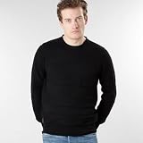 FFP-Black textured block stripe jumper