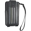 Pacific Design Chloe Dao Vertical Pouch - Pouch for cellular phone / digital player - polyurethane - blue pinstripe, gray pinstripe - iPod touch, iPhone