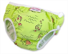 Imse Vimse Swim Diaper Green Fish Large (20-26lbs)