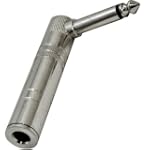 Seismic Audio - SAPT61 - (2 Pack) Right Angle Guitar Cable Adapters 1/4" - Connector End