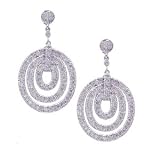 14K Diamond Circles Chandelier Earrings by Morris & David