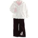 Toddler Little Girls Fall Clothes WHITE POODLE Jacket Outfit BT KIDS Girl 2T-6X