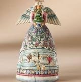 Jim Shore MINI WINTER ANGEL Figurine Landscape Sleeps