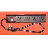 read full review AVB Cable LTS-6CXBB 6 Outlet Power Strip with side facing outlets, Black - 2 Feet