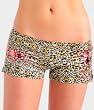 Ed Hardy Leopard Print Foil Satin Touch Shorties