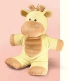 Noah's Ark Flat Plush Rattle-Giraffe