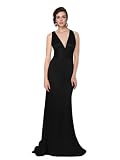 Ever Pretty Trailing V-neck Ruffles Cross Back Bridesmaid Dress 09008