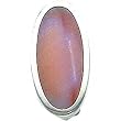 Sterling Silver Pink Shell Oval Clip On Earrings