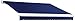 Awntech 10-Feet Key West Full-Cassette Left Motor with Remote Retractable Awning, 96-Inch Projection, Navy
