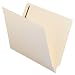 Smead Antimicrobial End Tab Fastener File Folders, Letter Size, Straight Cut, Reinforced Tab, 2 Fasteners,  Manila, 50 Per Box (34116)