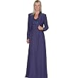 Eggplant Formal Evening Dress with Jacket - Mother of Bride & Groom Dress. Mothers Dress Gown. Womens Long Evening Gown by Sean Collection (7252)