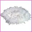 White Feather Boa with Silver Sparlke 6 Ft