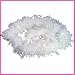 White Feather Boa with Silver Sparlke 6 Ft