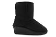 faux fur wedge boots