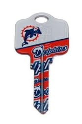 Miami Dolphins Kwikset KW1 House Key