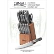 Ginsu 16 Pc Stainless Bamboo Set Model 04816 Ginsu 16 Pc Stainless Bamboo Set Model 04816