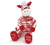Red and White Zebra "Wild Thing" Plush Valentine's Day