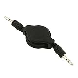 LE 3.5MM Auxiliary Cable Cord for iPod/iPhone/Zune/Car Stereo/MP3 (Black)
