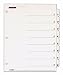 Cardinal by TOPS Products OneStep Index System, 8-Tab, Numbered, White, 1 Set (60813)