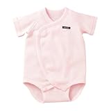 mama club 半袖コンビ肌着 60-70CM ピンク マシュマロタッチ(高級超長綿使用) M83729P