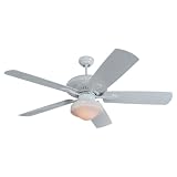 315xSXPE2QL. SL160  Monte Carlo 5SH54WHD L The Shores 54 Inch 5 Blade Outdoor Ceiling Fan with Light Kit, White Finish