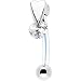 Clear Cubic Zirconia Drop Bioplast Intimate Piercing