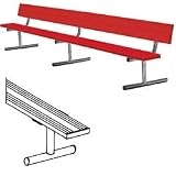 Portable Bench w/Back-Powder Coat 7-1/2' (EA)