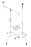 2 Pack Cymbal Boom Stand Straight Drum Hardware Percussion Holder Mount Griffin