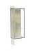 Edge Series Floor Display Case Base Color: Frosty White, Frame Color: Satin, Case Backing: Silk