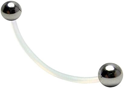 Steel Ball Sports or Pregnancy Flexible Belly Ring