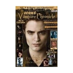 Icons Vampire Chronicles Twilight mit 6 Postern + 4 Postkarten, allen Infos zu "Twilight: New Moon - Biss zur Mittagsstunde", Interview mit Robert Pattinson u. v. m.