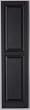 Richwood Black 15x75 Raised Panel Shutter Pair